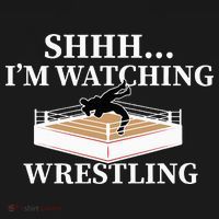 Shhh IM Watching Wrestling Wrestling Lover Gift Women's Hoodie thumb 2