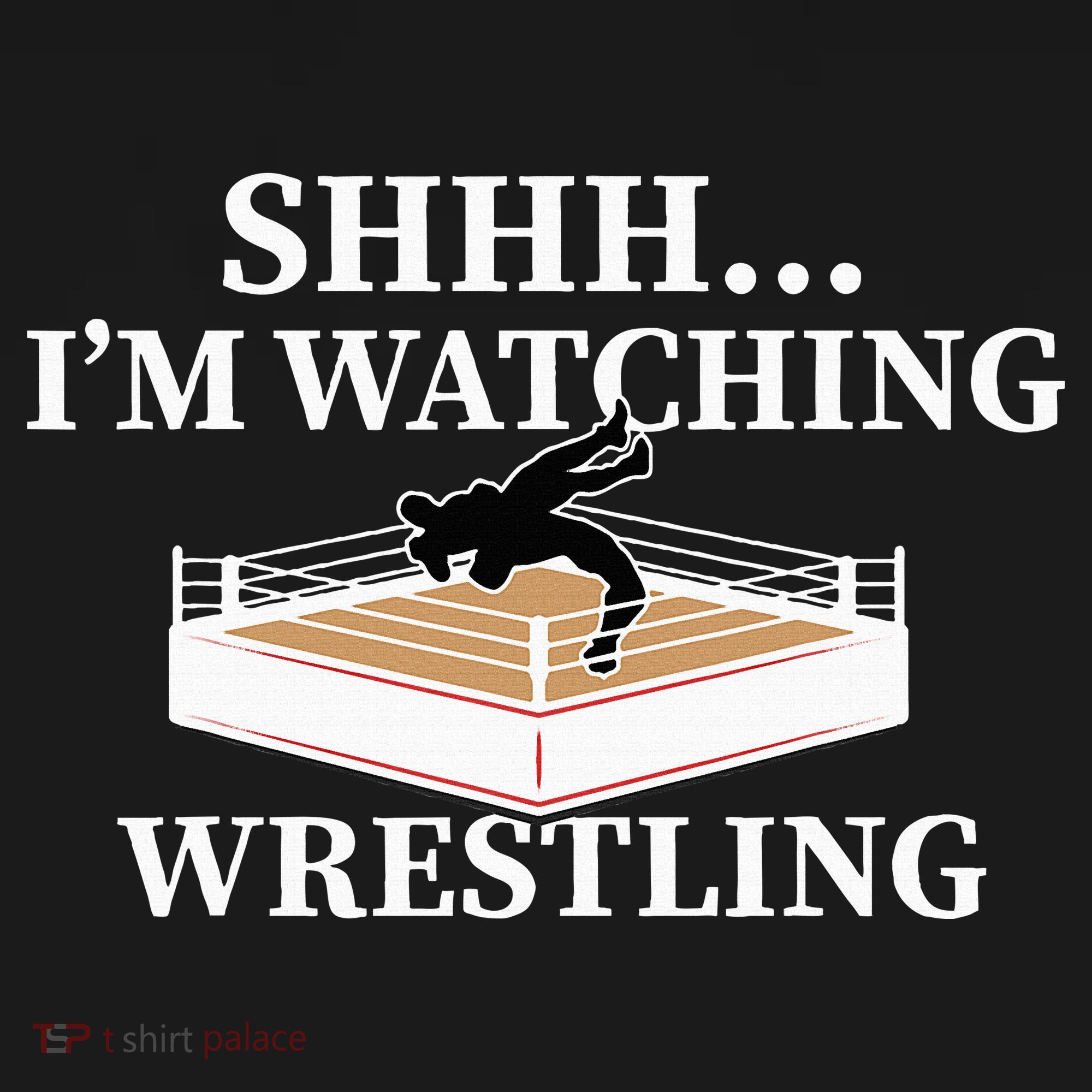 Shhh IM Watching Wrestling Wrestling Lover Gift Women's Hoodie
