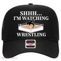 Shhh IM Watching Wrestling Wrestling Lover Gift Hat thumb 0
