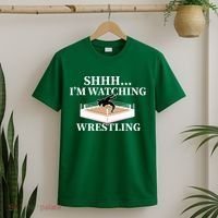 Shhh IM Watching Wrestling Wrestling Lover Gift T-Shirt thumb 2