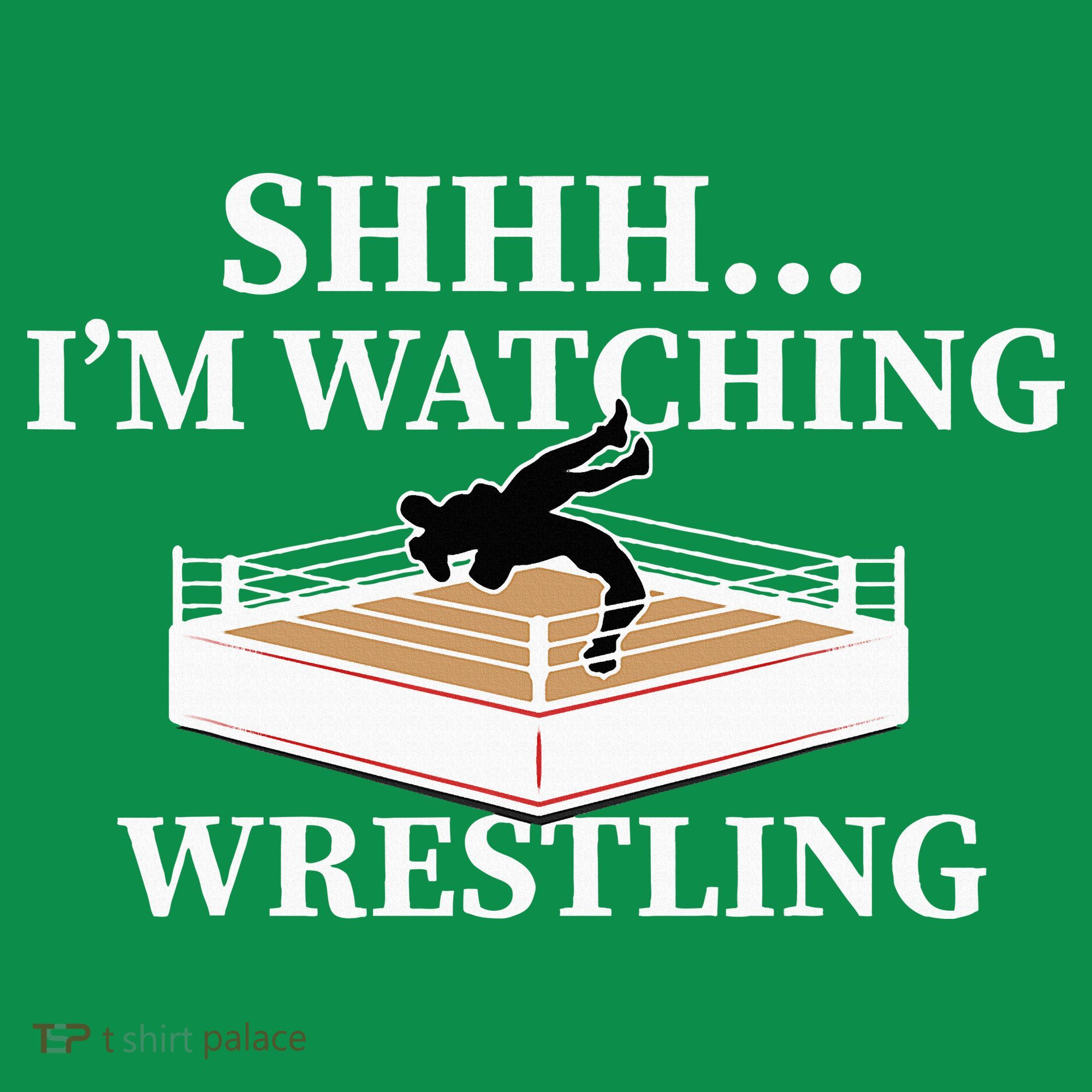 Shhh IM Watching Wrestling Wrestling Lover Gift Ornament