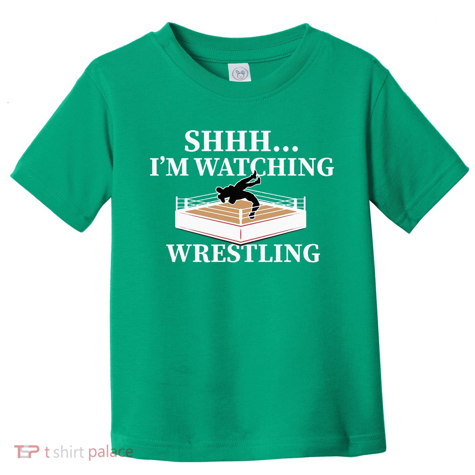 Shhh IM Watching Wrestling Wrestling Lover Gift Toddler T-Shirt