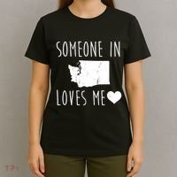 Someone In Washington Wa States Loves Me Heart Souvenir T-Shirt thumb 4