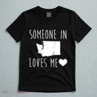 Someone In Washington Wa States Loves Me Heart Souvenir T-Shirt thumb 5