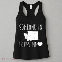 Someone In Washington Wa States Loves Me Heart Souvenir Women's Tank Top thumb 3