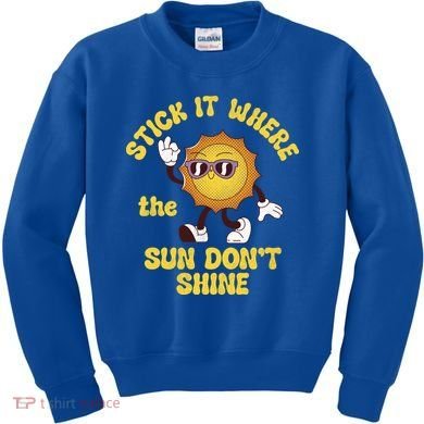 Stick It Where The Sun Dont Shine Kids Sweatshirt