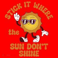Stick It Where The Sun Dont Shine Santa Hat thumb 1