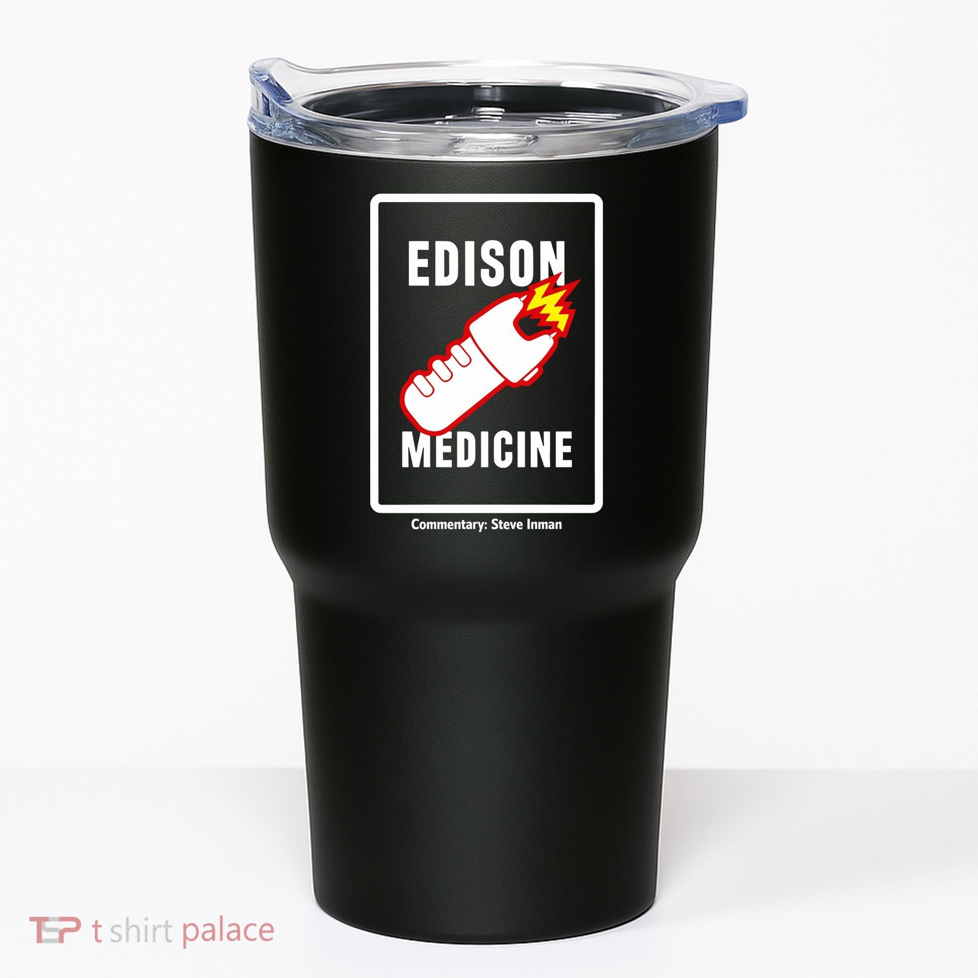 Steve Inman Wearing Edison Medicine Tumbler