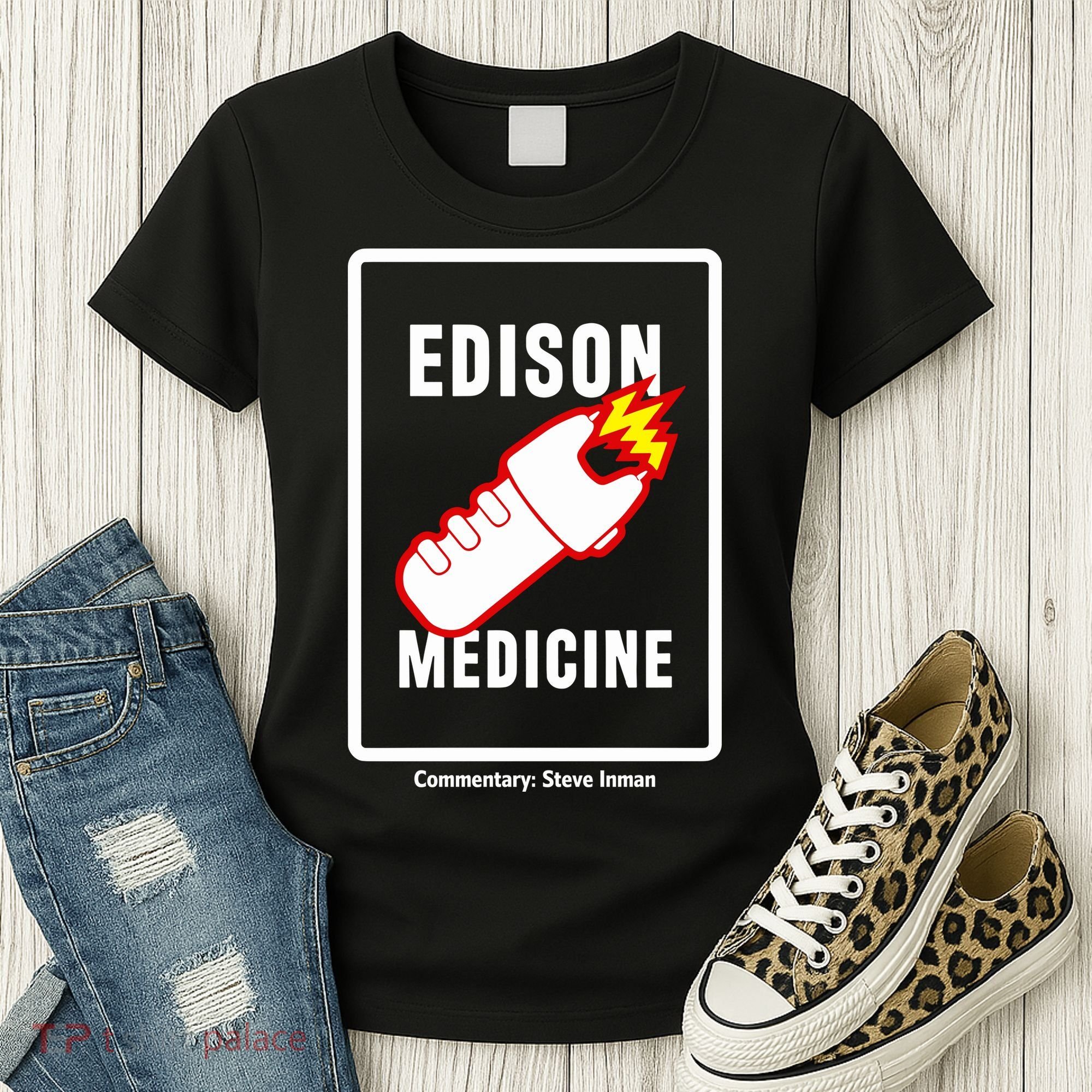 Steve Inman Wearing Edison Medicine Women's T-Shirt