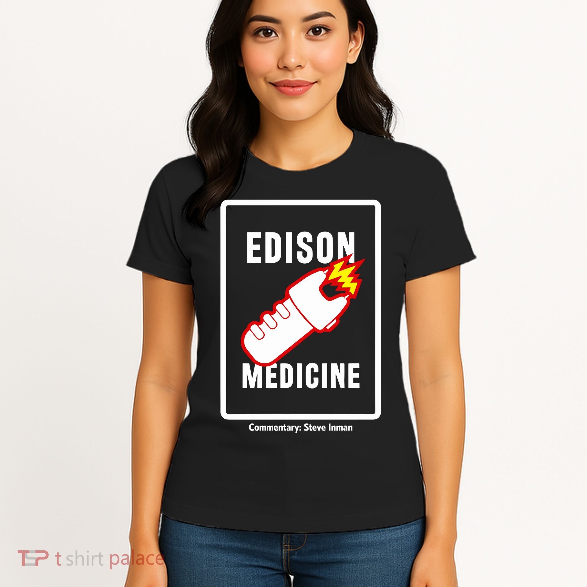 Steve Inman Wearing Edison Medicine Women's T-Shirt