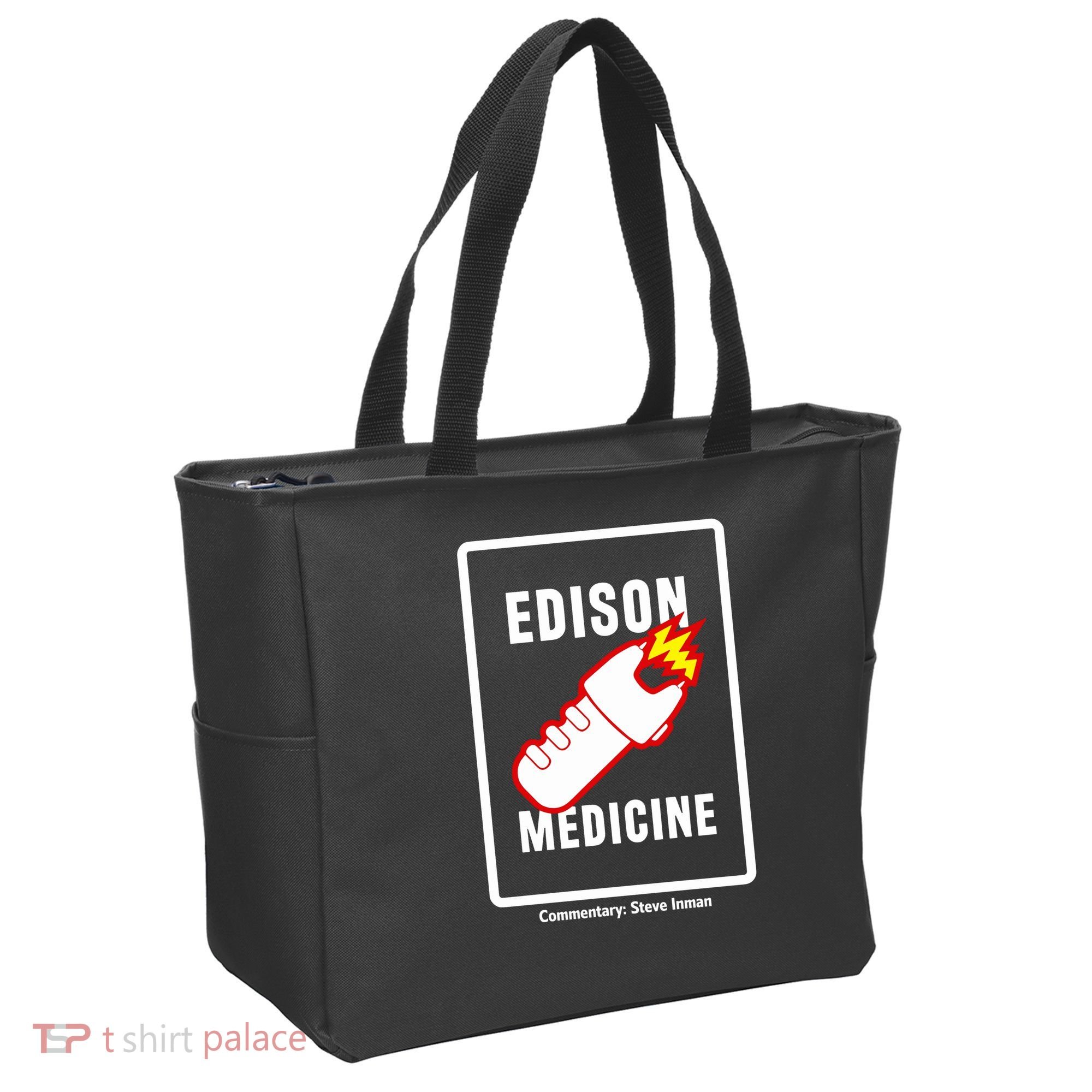 Steve Inman Wearing Edison Medicine Tote Bag