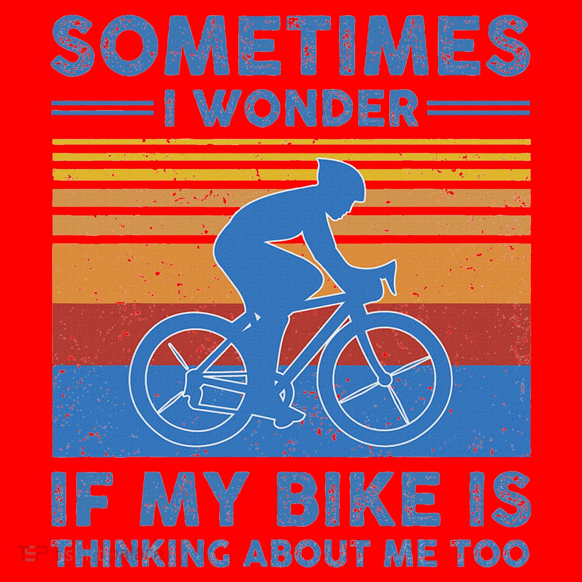 Sometimes I Wonder If My Bike Is Thinking About Me Too Biker Santa Hat