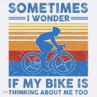 Sometimes I Wonder If My Bike Is Thinking About Me Too Biker Women's Tank Top thumb 5