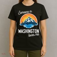 Someone In Washington Loves Me Gift T-Shirt thumb 4