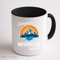 Someone In Washington Loves Me Gift Coffee Mug thumb 1