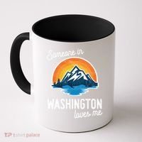 Someone In Washington Loves Me Gift Coffee Mug thumb 0