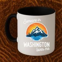 Someone In Washington Loves Me Gift Coffee Mug thumb 2