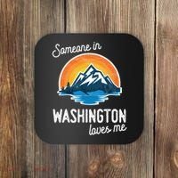 Someone In Washington Loves Me Gift Coaster thumb 0