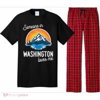 Someone In Washington Loves Me Gift Pajama Set thumb 0
