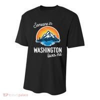 Someone In Washington Loves Me Gift Youth Performance Sprint T-Shirt thumb 0
