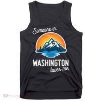 Someone In Washington Loves Me Gift Tank Top thumb 0