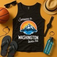 Someone In Washington Loves Me Gift Tank Top thumb 4