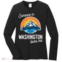 Someone In Washington Loves Me Gift Women's Long Sleeve Shirt thumb 0
