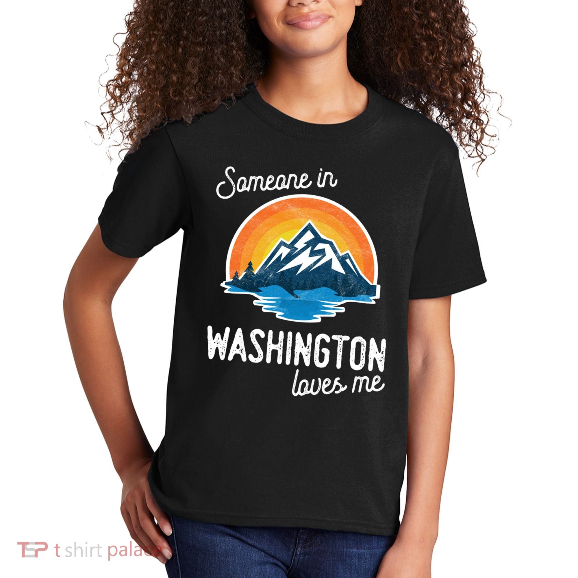 Someone In Washington Loves Me Gift Kids T-Shirt