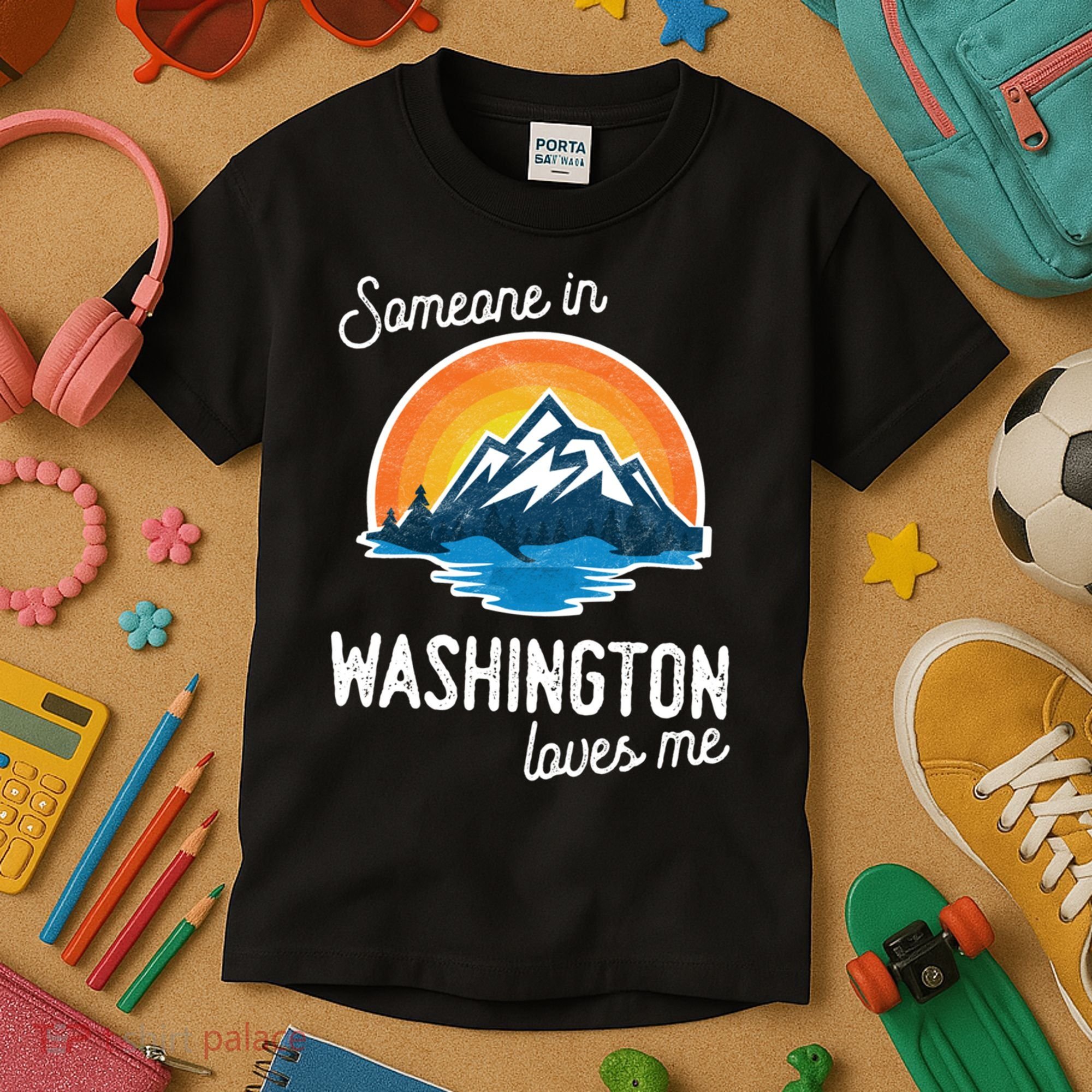 Someone In Washington Loves Me Gift Kids T-Shirt