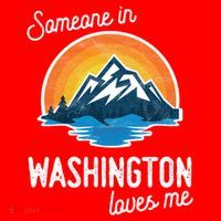 Someone In Washington Loves Me Gift Santa Hat thumb 1