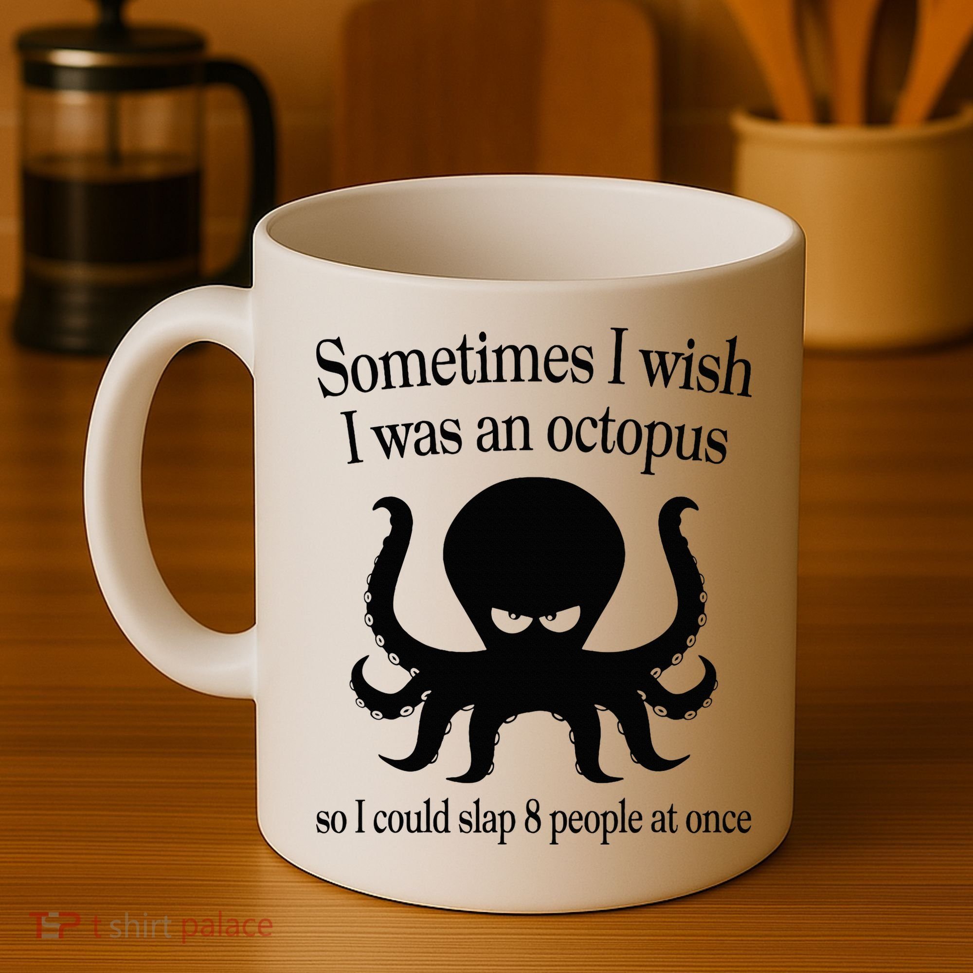 Sometimes I Wish I Was An Octopus Slap 8 People At A Time Coffee Mug