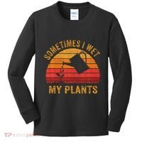 Sometimes I Wet My Plants Garden Lover Kids Long Sleeve Shirt thumb 0