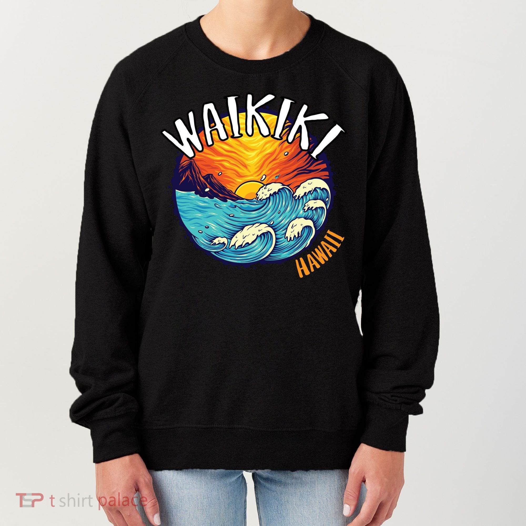 Summer In Waikiki Hawaii Women's Sweatshirt