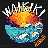 Summer In Waikiki Hawaii Toddler Hoodie thumb 2