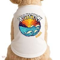 Summer In Waikiki Hawaii Doggie Tank thumb 0