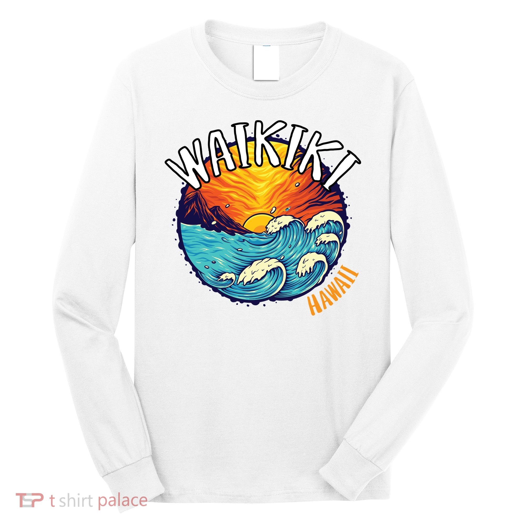 Summer In Waikiki Hawaii Long Sleeve Shirt