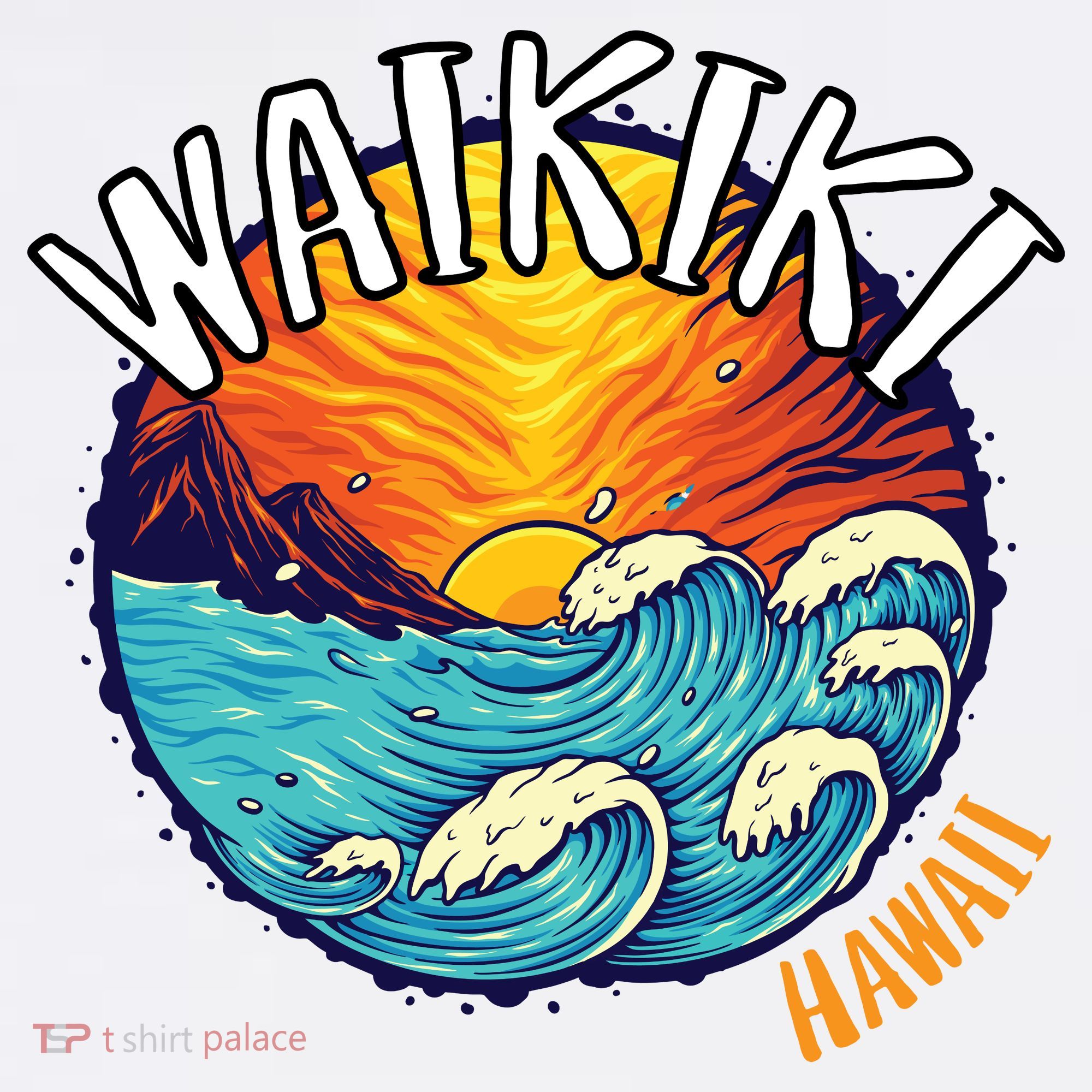 Summer In Waikiki Hawaii Women's Hoodie