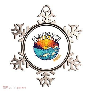Summer In Waikiki Hawaii Ornament