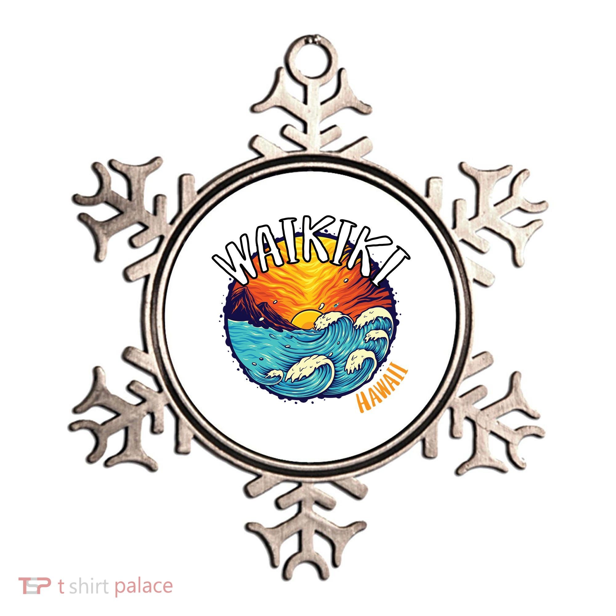 Summer In Waikiki Hawaii Ornament