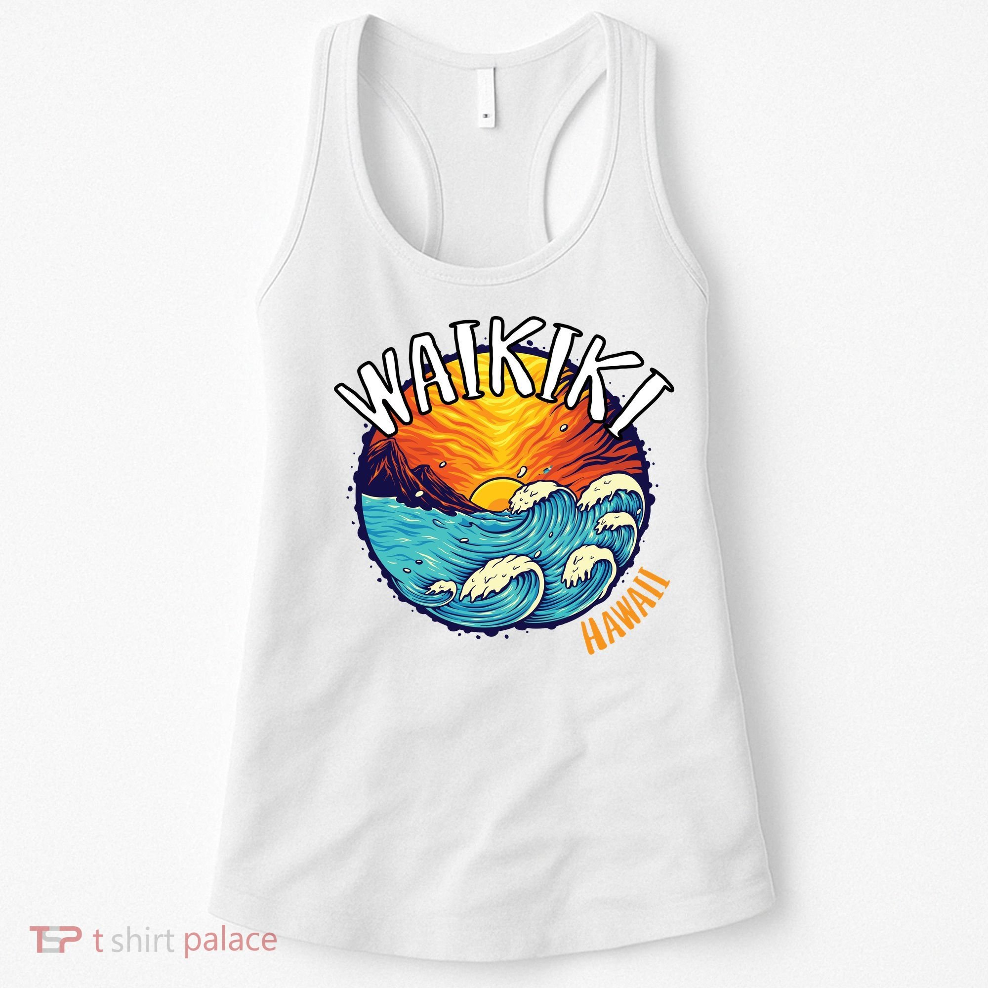 Summer In Waikiki Hawaii Women's Tank Top