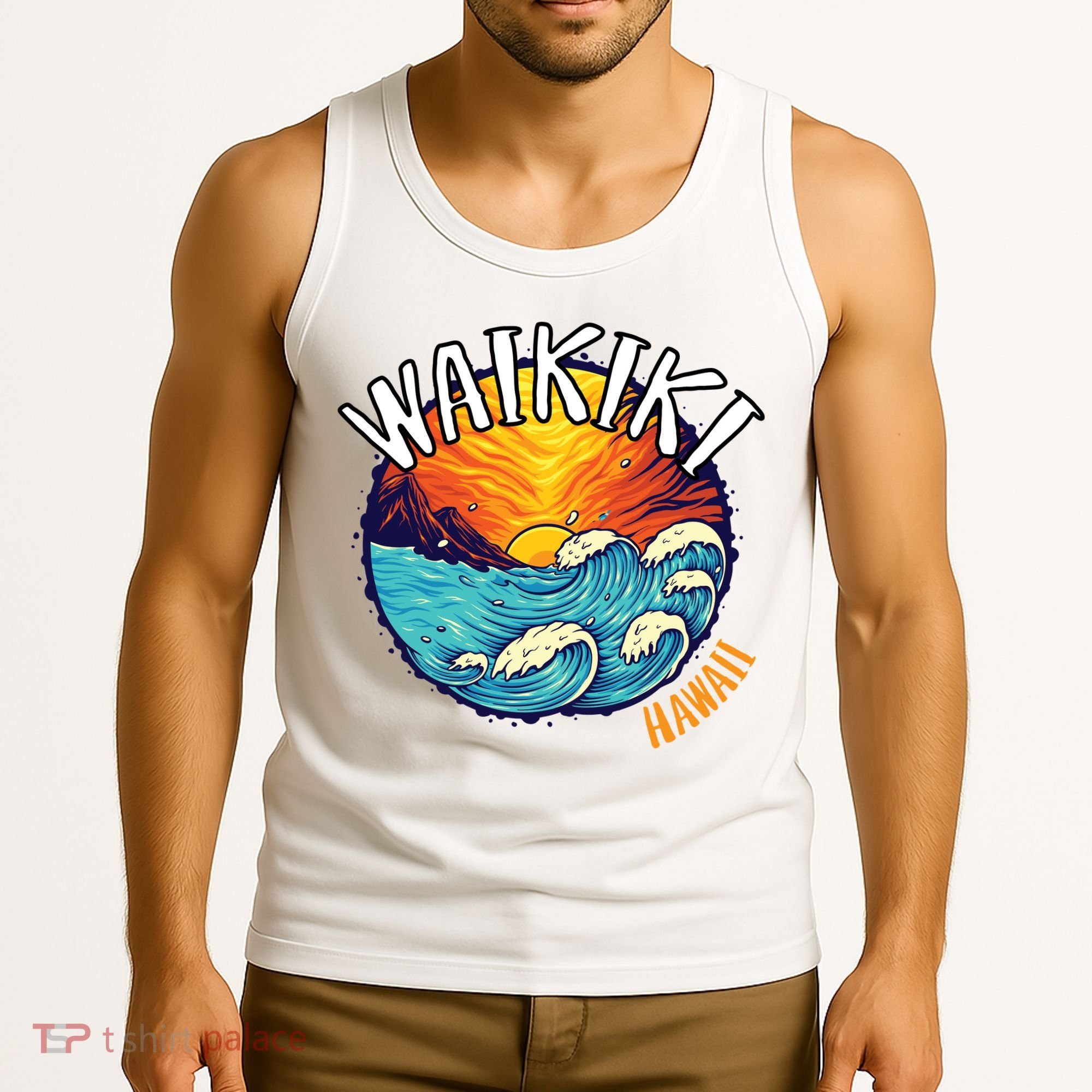 Summer In Waikiki Hawaii Tank Top