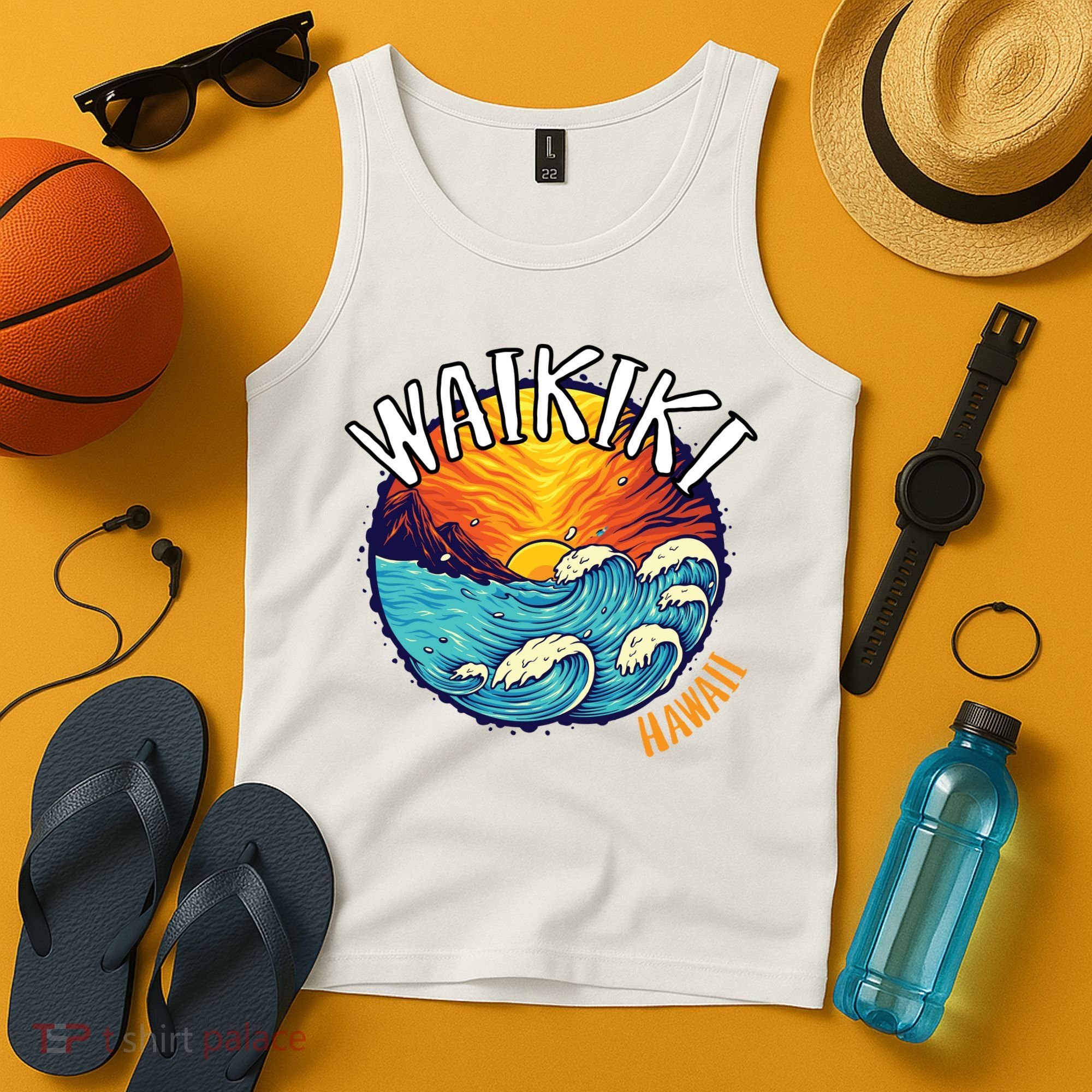 Summer In Waikiki Hawaii Tank Top