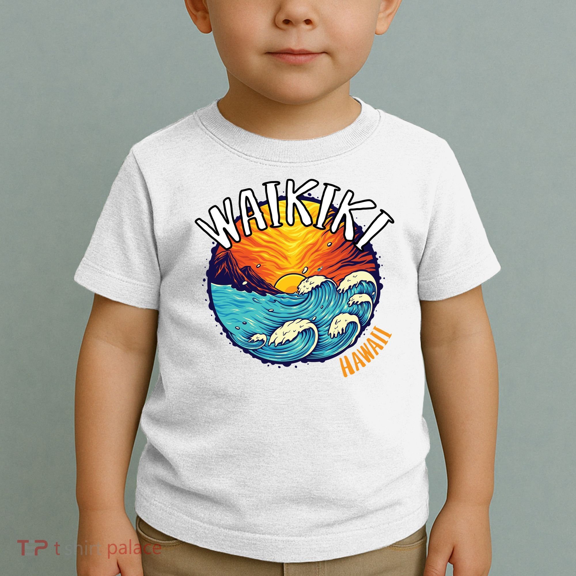 Summer In Waikiki Hawaii Toddler T-Shirt