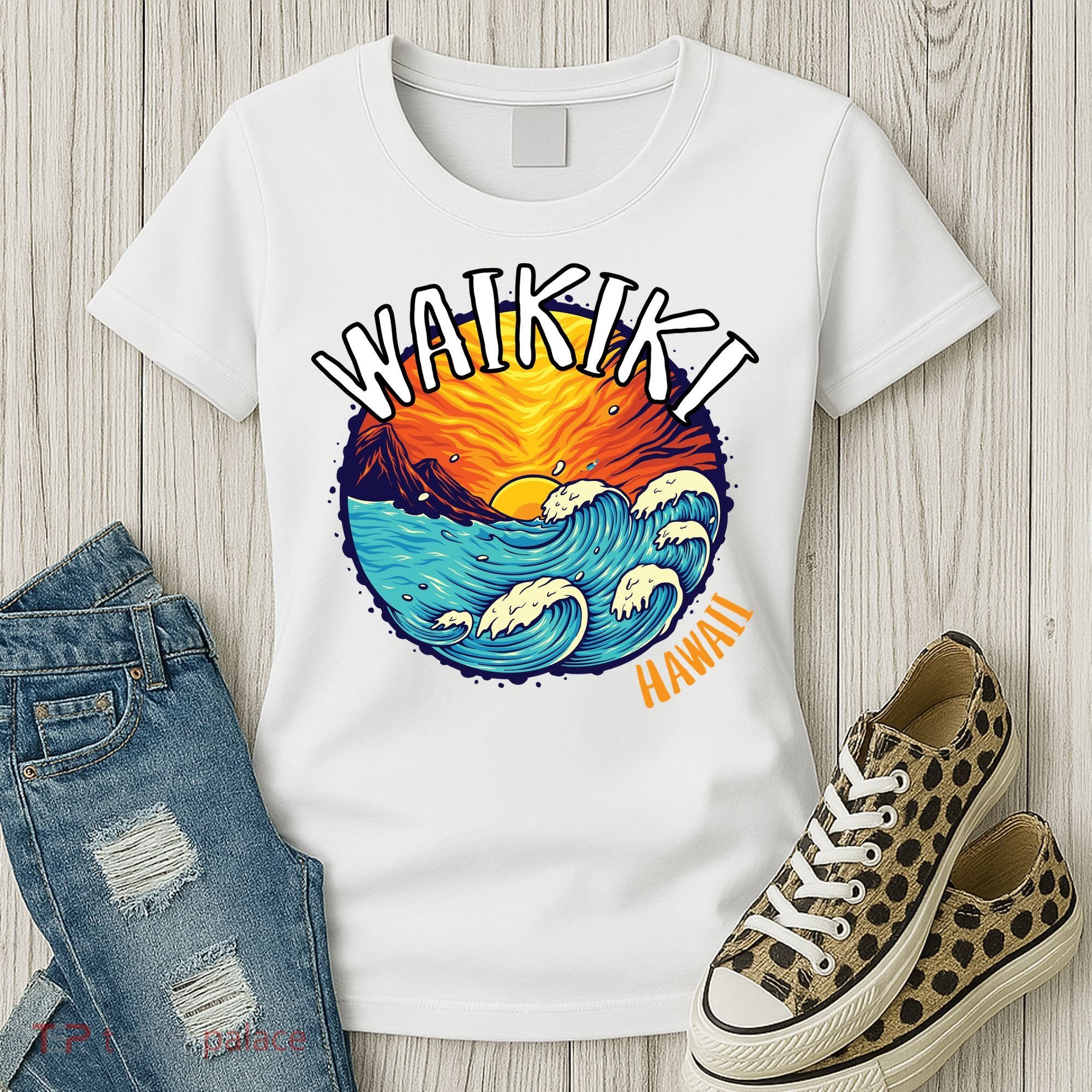 Summer In Waikiki Hawaii Women's T-Shirt