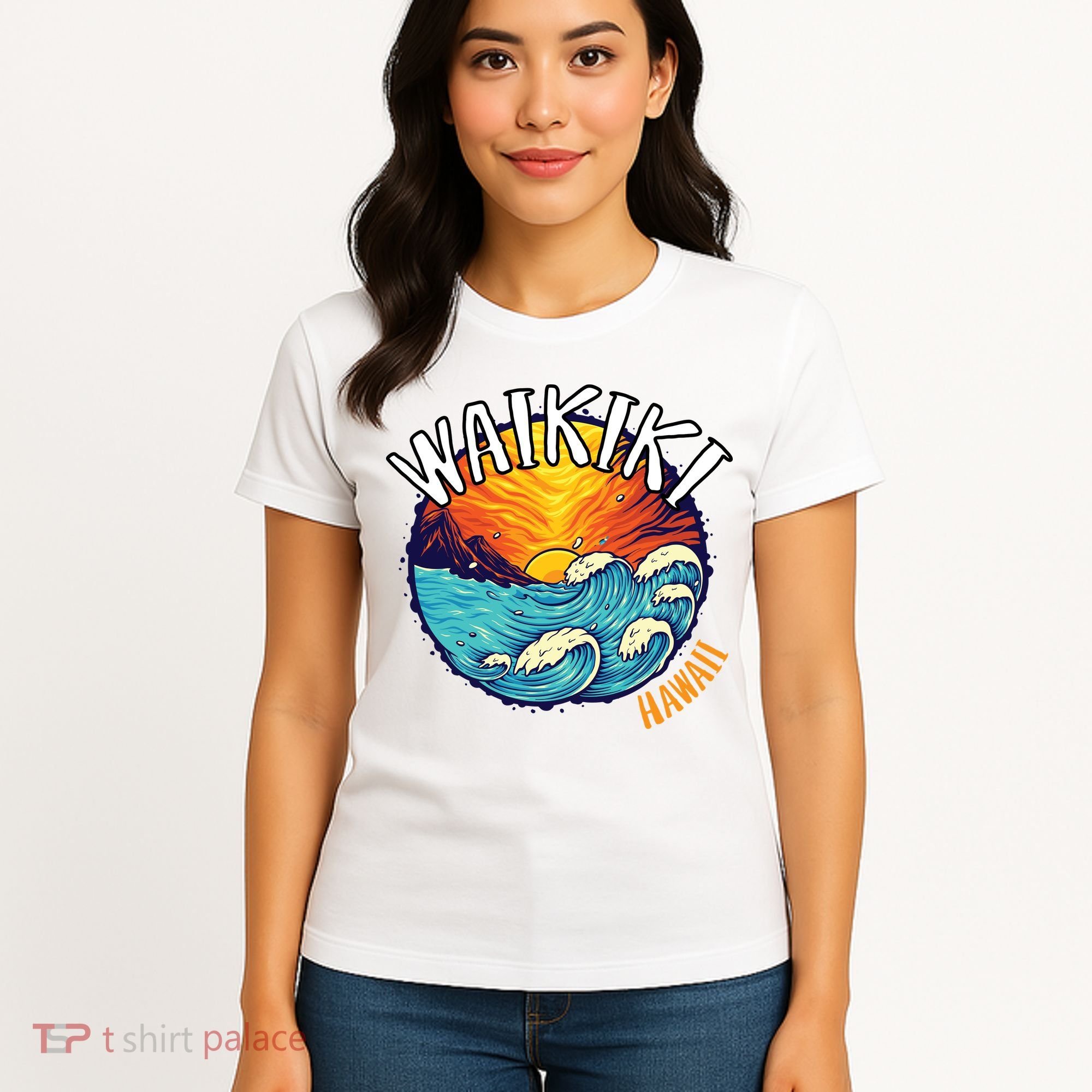 Summer In Waikiki Hawaii Women's T-Shirt