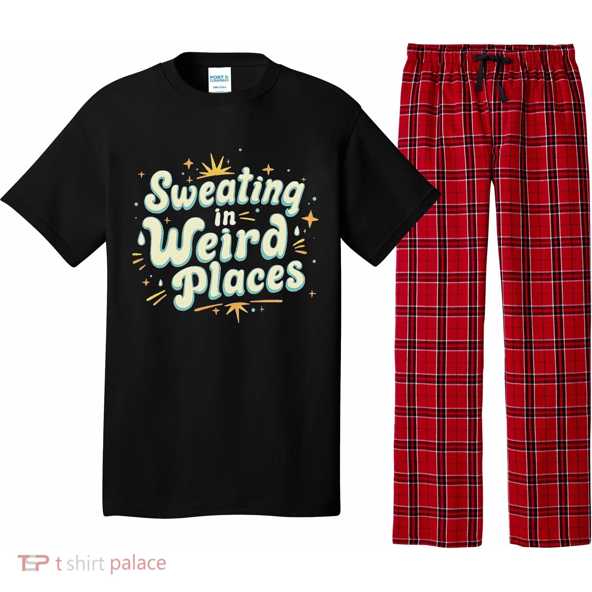 Sweating In Weird Place Funny Embarrassing Pajama Set