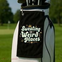 Sweating In Weird Place Funny Embarrassing Golf Towel thumb 2