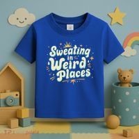 Sweating In Weird Place Funny Embarrassing Toddler T-Shirt thumb 3