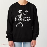 Skeleton Injury Wrist Surgery Recovery Aw Snap Broken Arm Women's Sweatshirt thumb 0