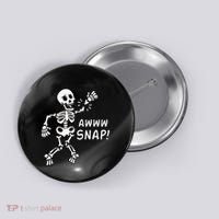 Skeleton Injury Wrist Surgery Recovery Aw Snap Broken Arm Button thumb 0